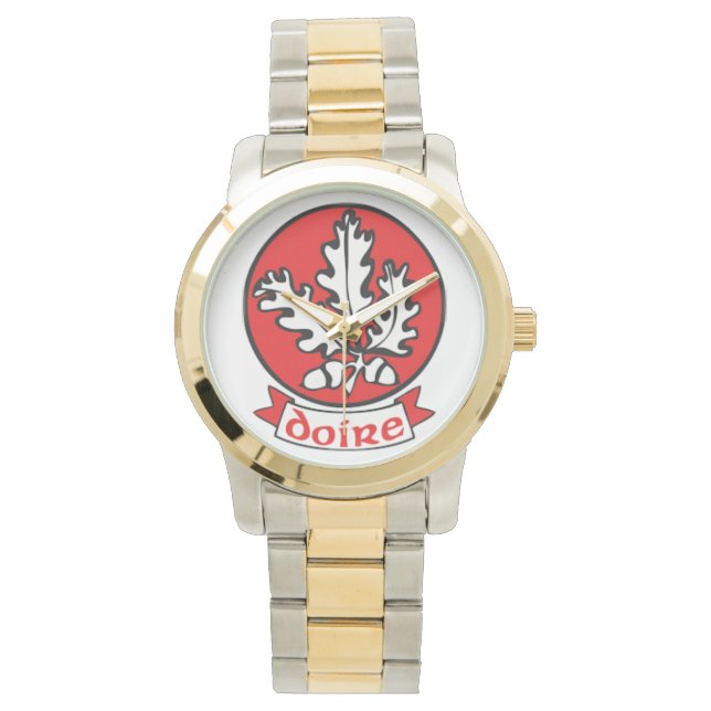 アイリパーソナライズされたッシュ郡の男性の時計Co.Derry. 腕時計 (正面)