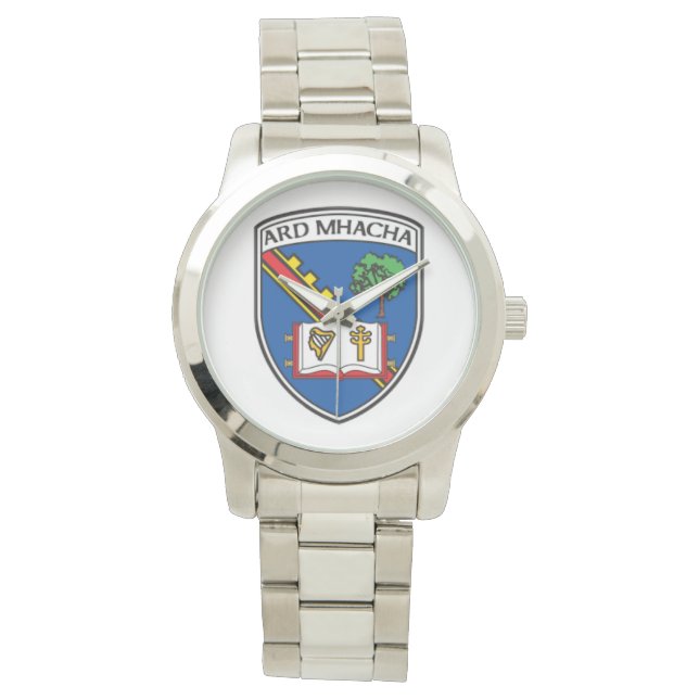 アイリパーソナライズされたッシュ郡男性の腕時計Co.Armagh. 腕時計 (正面)