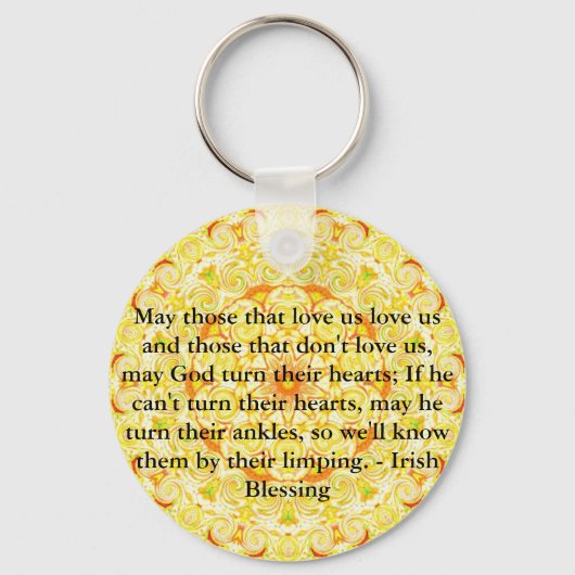 アイリユーモアのあるッシュ賛美（アイルランド） キーホルダー (正面)