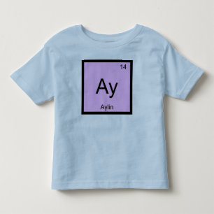 アイリン 名前 化学元素周期表 トドラーTシャツ
