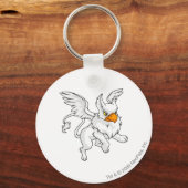 アイリーホワイト キーホルダー (正面)