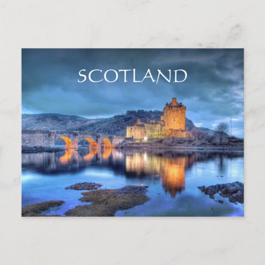 アイリーン・ドナン城アットナイトポストカード ポストカード (正面)