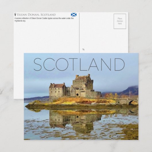 アイリーン・ドナン、スコットランド旅行絵葉書 ポストカード (正面/裏面)