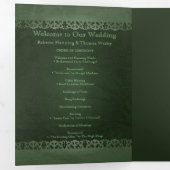 アイリ伝統的ッシュ写真ケルト結婚クロス 三つ折りプログラム (内部最初)