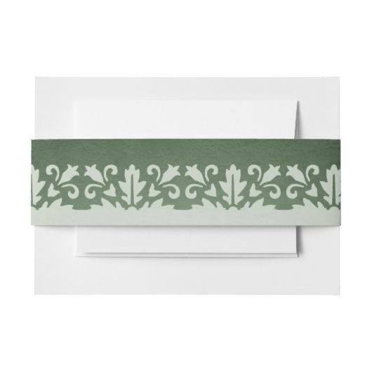 アイリ伝統的ッシュ結婚 招待状ベリーバンド (正面例)