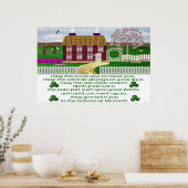 アイリ伝統的ッシュ賛美のポスター ポスター (キッチン)