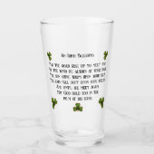 アイリ伝統的ッシュ賛美の五月の道が上がる タンブラーグラス (正面)