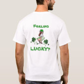 アイリ感じッシュのラッキーTシャツ Tシャツ (裏面)