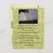 アイリ感動的ッシュ賛美ズ常に記憶 ポストカード (正面/裏面)