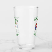 アイリ日本のッシュアメリカンシャムロックパーソナライズされた国旗 タンブラーグラス (左)