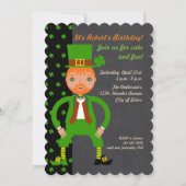 アイリ生まれッシュ子供誕生日パーティー 招待状 (正面)