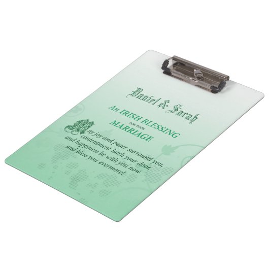 アイリ結婚ッシュの賛美祝い クリップボード (アングル)