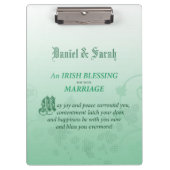 アイリ結婚ッシュの賛美祝い クリップボード (正面)