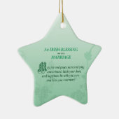 アイリ結婚ッシュの賛美祝い セラミックオーナメント (右)
