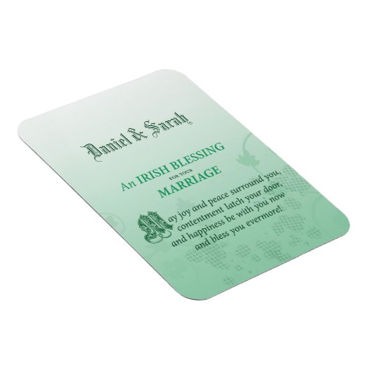 アイリ結婚ッシュの賛美祝い マグネット (右側)