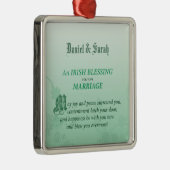 アイリ結婚ッシュの賛美祝い メタルオーナメント (右)