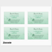 アイリ結婚ッシュの賛美祝い 長方形シール (シート)