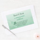 アイリ結婚ッシュの賛美祝い 長方形シール (封筒)