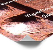 アイリ結婚ッシュ賛美ズの結婚式錆びた金属プリント ポスター (角)