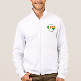 アイリ誇りを持ったッシュとゲイハートフラグプライドとアイルランド パーカ