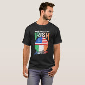 アイリ誇りを持ったッシュアメリカンルーツアイルランドファミリーアメリカA Tシャツ (正面フル)
