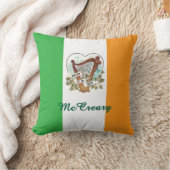 アイリ誇りを持ったッシュヴィンテージハープ&シャムロックカスタム クッション (ブランケット)