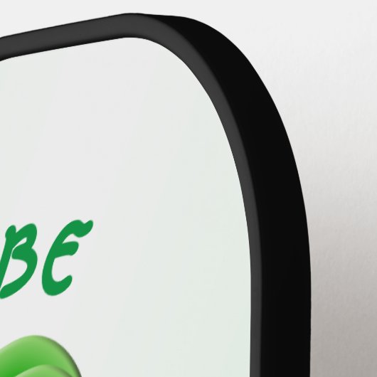 「アイリ誇りを持ったッシュ」セントパトリックの日のシャムロック ピックルボールラケット (左詳細)