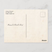 アイリ賛美ッシュとエレガントフローラ縁ど ポストカード (裏面)