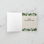 アイリ賛美ッシュのカード聖パトリックスの日 カード (内部)