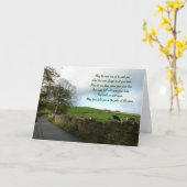 アイリ賛美ッシュの国の風景 カード (黄色い花)