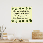 アイリ賛美ッシュの幸せ ポスター (キッチン)