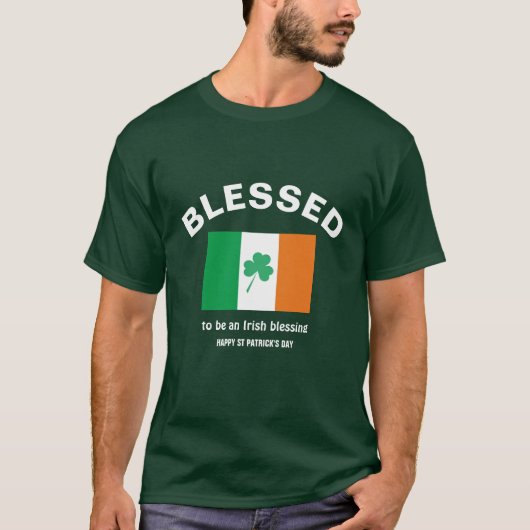 アイリ賛美ッシュ州旗St patricks day Tシャツ (正面)