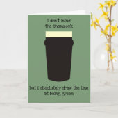 アイルおもしろいランド・セント・パトリック・デイ・カード カード (黄色い花)