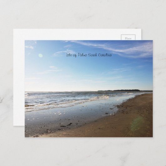 アイルオブパームズビーチサンセットサウスカロライナ ポストカード (正面/裏面)