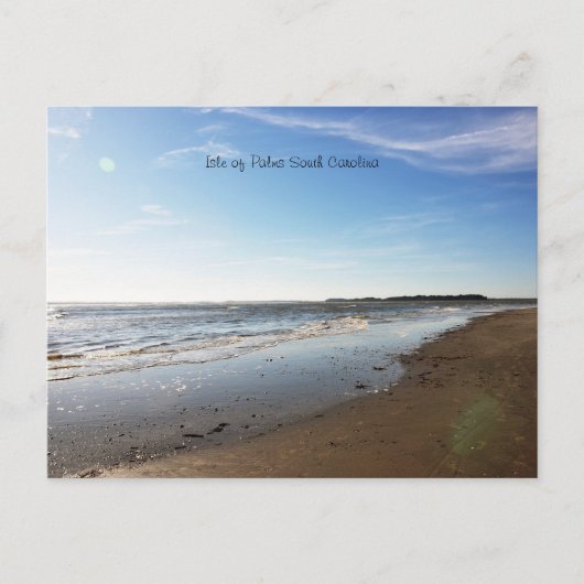 アイルオブパームズビーチサンセットサウスカロライナ ポストカード (正面)