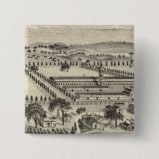 アイルシャーファーム 缶バッジ (正面)