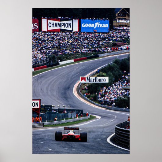 アイルトンベルギーレーシング ポスター (正面)