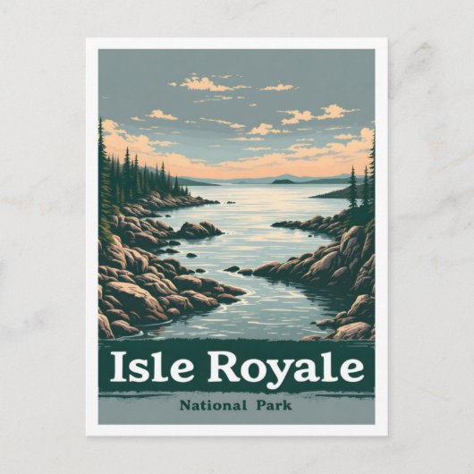 アイルナテ王室のショナルパークミシガンUSA旅行 ポストカード (正面)