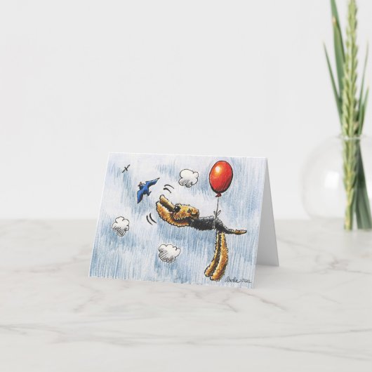 アイルバルーンエアデールテリア カード (正面)