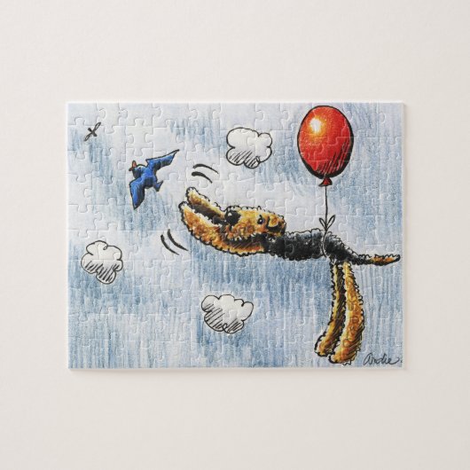 アイルバルーンエアデールテリア ジグソーパズル (横)