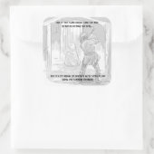 アイルビージャ幽霊の有名シール スクエアシール (バッグ)