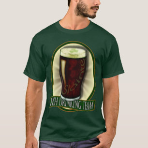 アイルランドおもしろいの飲酒チーム Tシャツ