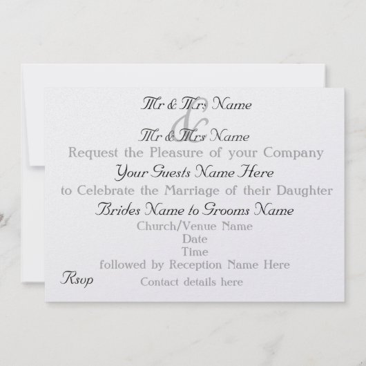 アイルランドおよびイタリアンハートフラグ結婚式招待状 招待状 (裏面)