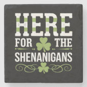 アイルランドお祭り好きな人のためのSt. Patrickグッズ ストーンコースター (正面)