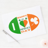 アイルランドが大好き 楕円形シール (封筒)