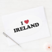 アイルランドが大好き 楕円形シール (封筒)