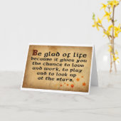 アイルランドことわざ カード (黄色い花)