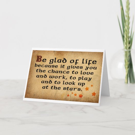 アイルランドことわざ カード (正面)