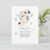 アイルランドでの目的地ウェディングのリハーサルディナー 招待状 (スタンド正面)