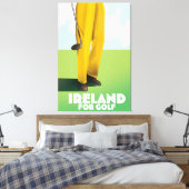 アイルランドでゴルフ キャンバスプリント (インサイチュ (寝室))